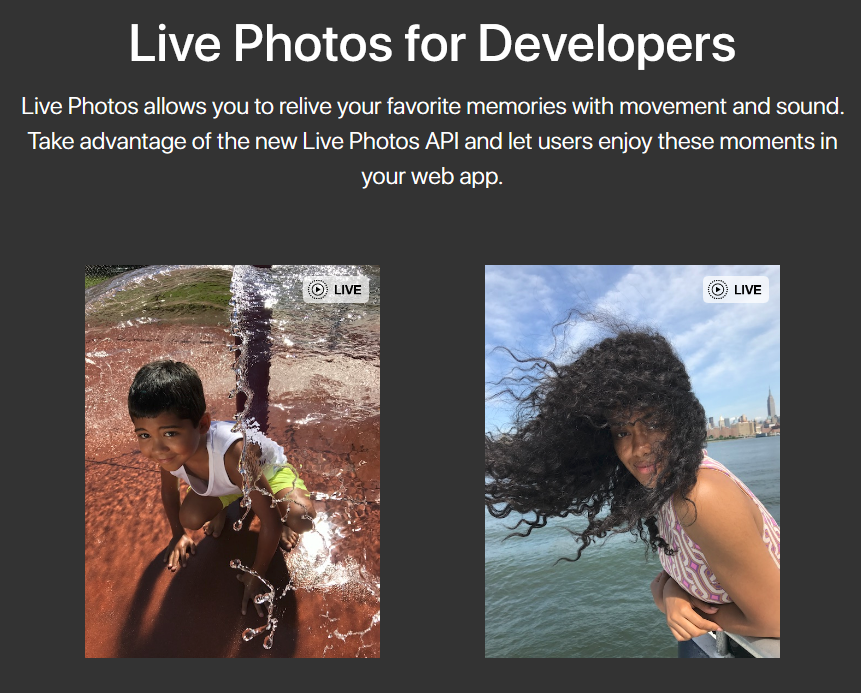 New Live Photos API Released to Add Web Support
