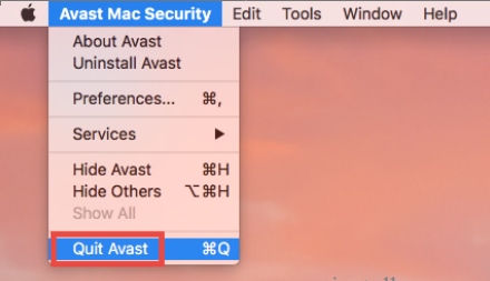 avast remove mac