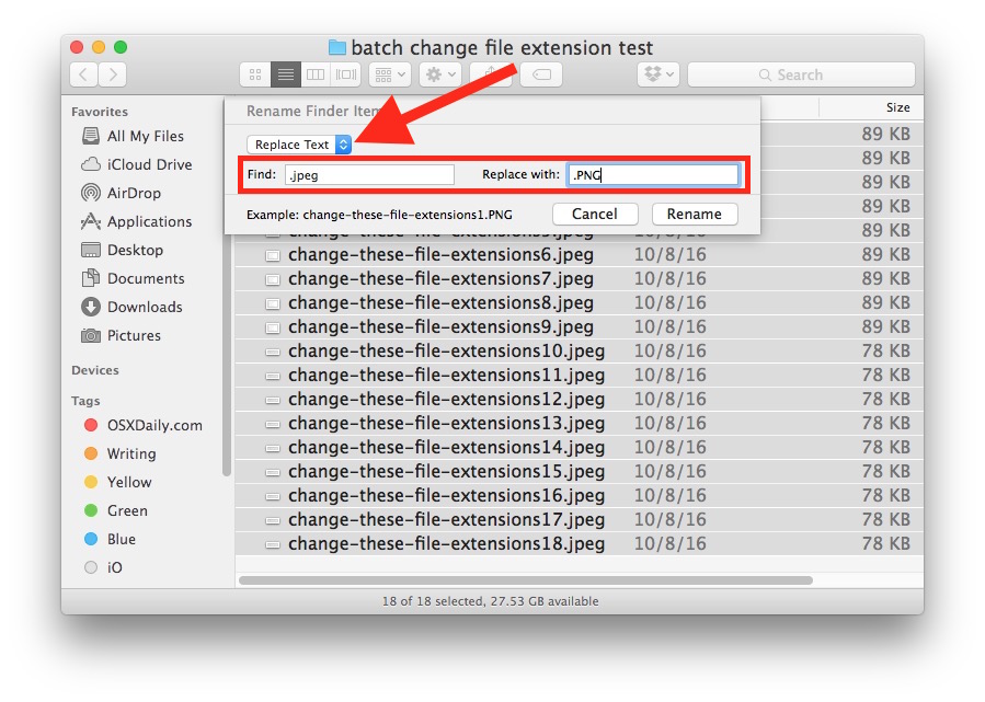 mac file extensions