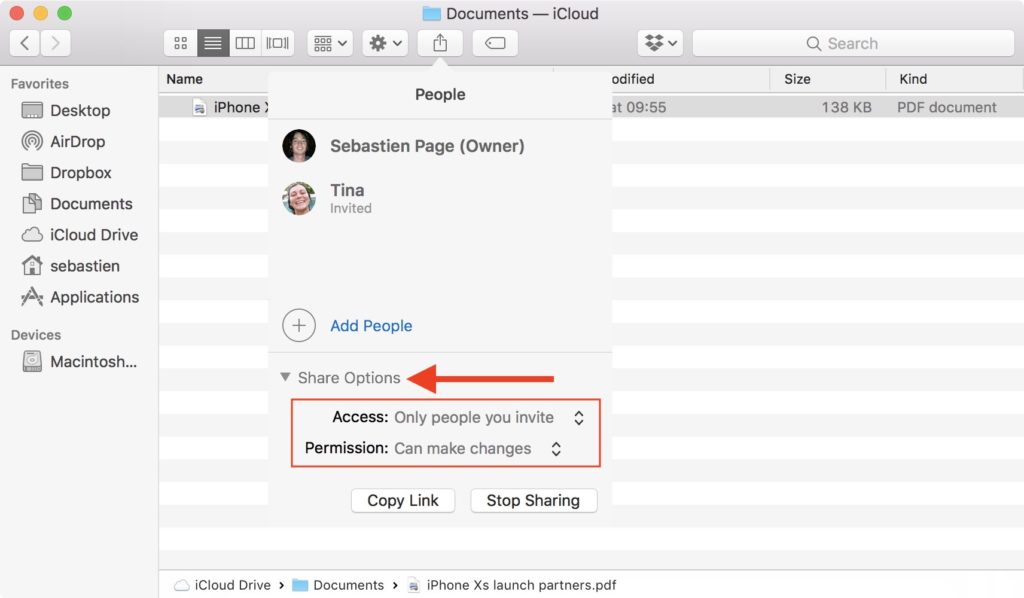Mac: How to Share Documents in iCloud Drive