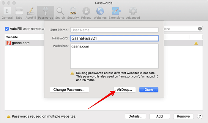 How to AirDrop Passwords in macOS Mojave 10.14 & iOS 12