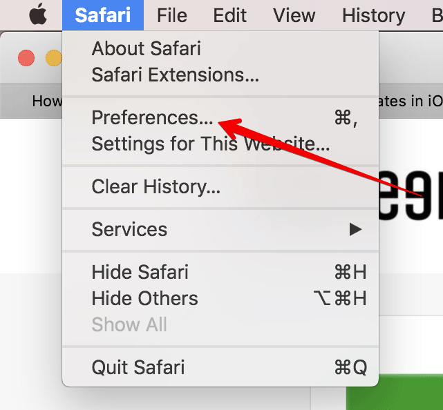 Click-on-Safari-Preferences-in-macOS-Mojave-on-Mac