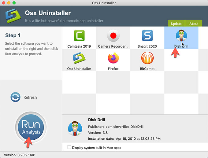 Uninstall Disk Drill with Osx Uninstaller