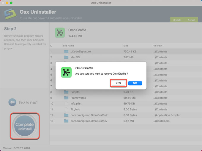 uninstall OmniGraffle