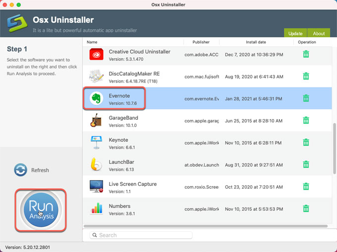 uninstall Evernote