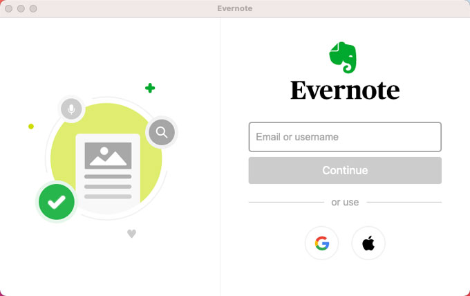 Uninstall Evernote