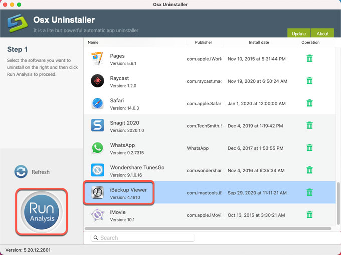 uninstall iBackup Viewer